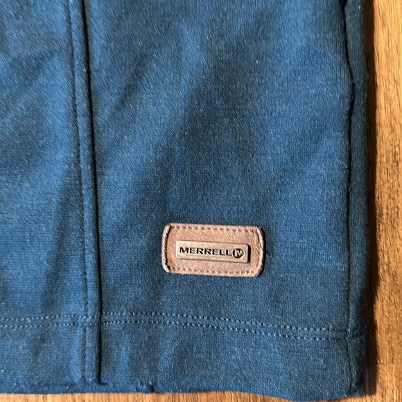 Merrell full zip up long sleeved hooded jacket. Teal colored sz medium. Long - Picture 5 of 15